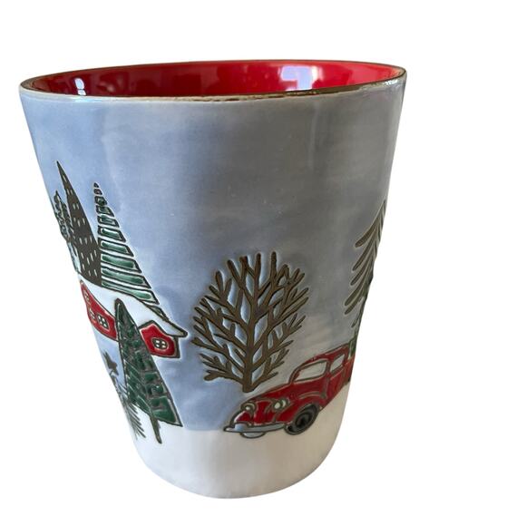 Eli+Ana ELK RIDGE HOLIDAY Ceramic Mug Tea Cup Set of 2 Christmas New - Picture 11 of 11